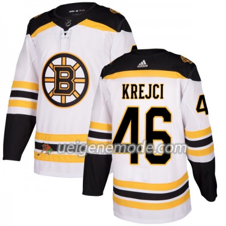 Herren Eishockey Boston Bruins Trikot David Krejci 46 Adidas 2017-2018 Weiß Authentic